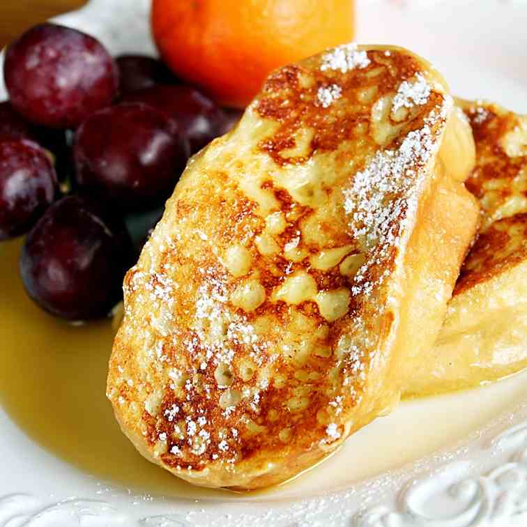 Vanilla Rum Soaked French Toast