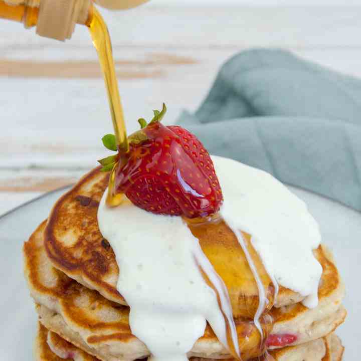 Vegan Strawberry Pancakes