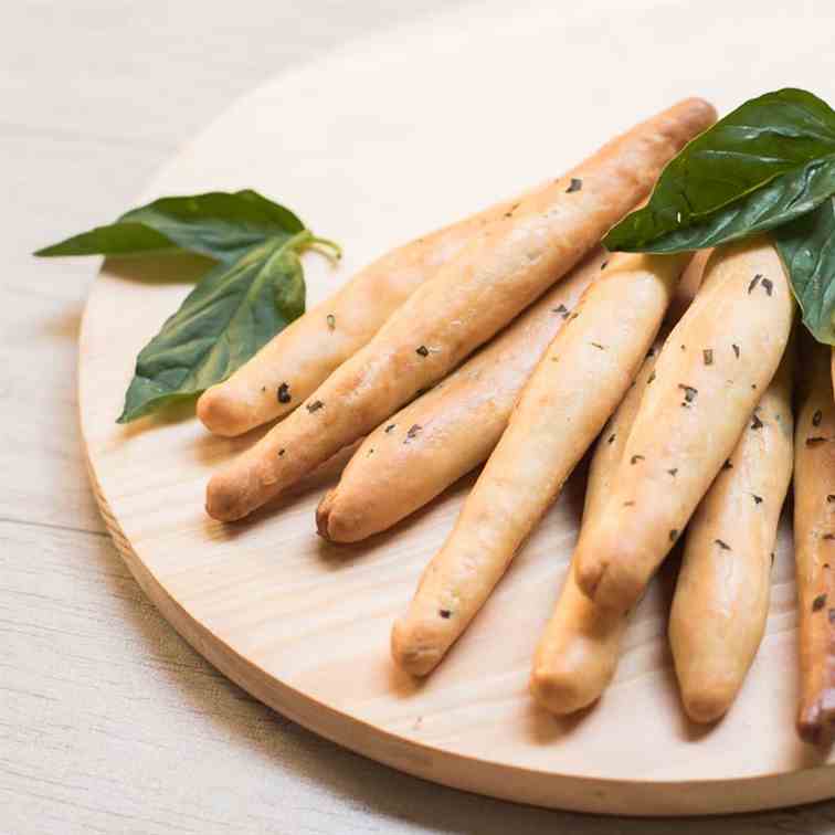 Basil Cheese Bread Sticks