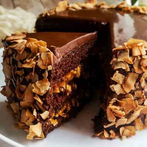 Vegan German Chocolate Cake