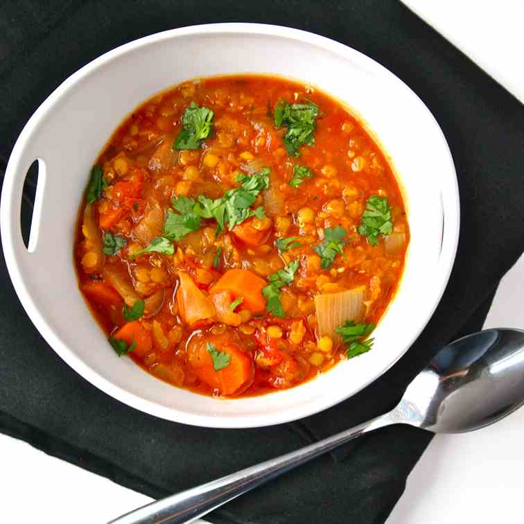 Lentils with Carrots & Onions