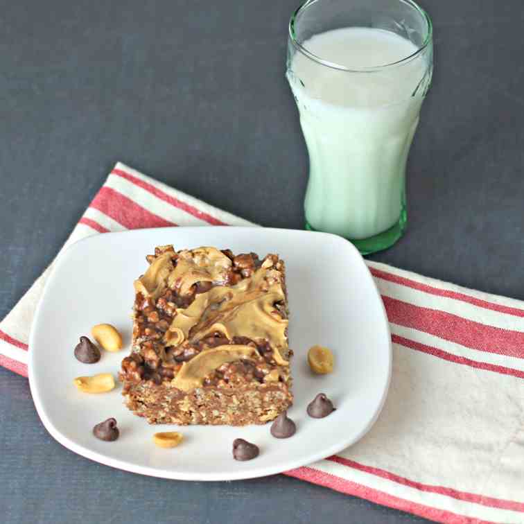 Chocolate Peanut Butter Krispy Bar