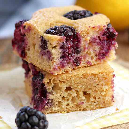 Lemon Blackberry Baked Pancake