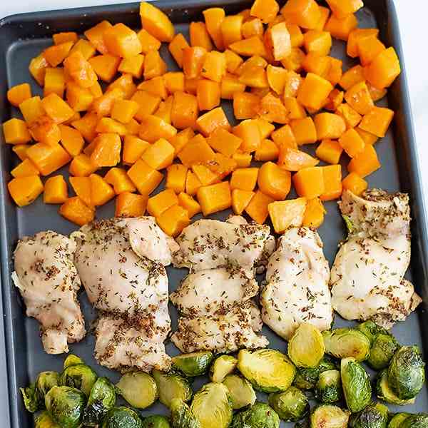 Sheet Pan Dijon Chicken Thighs