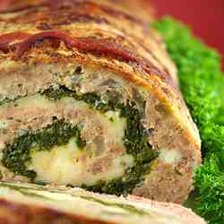 Feta and Spinach Rolled Meatloaf