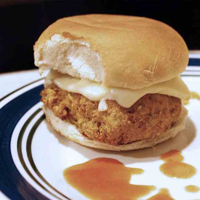 Buffalo Ranch Chicken Burgers