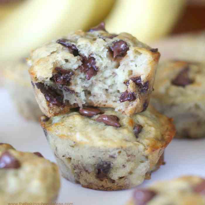 Perfect Banana Chocolate Chip Muffins! 