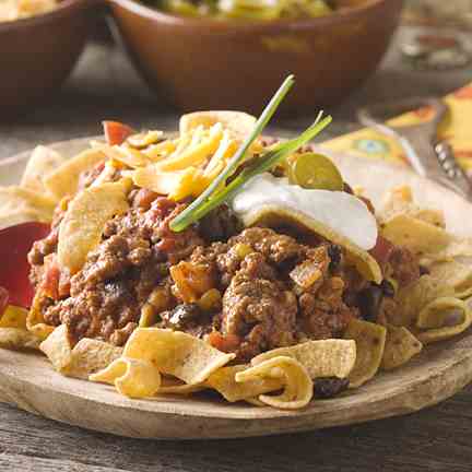 Southwestern Chili-Corn Chip Pie