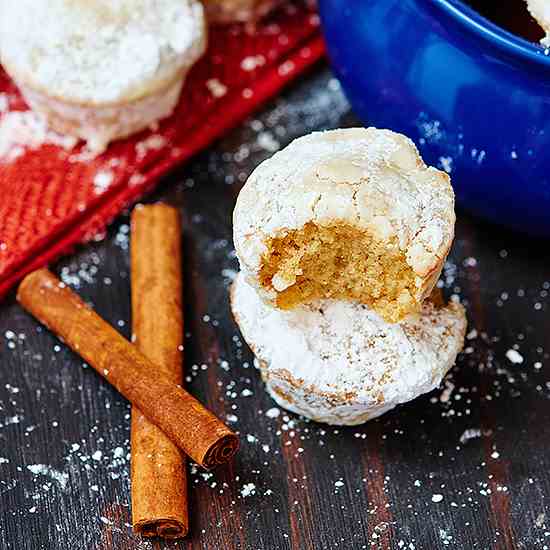 Eggnog Donut Muffins