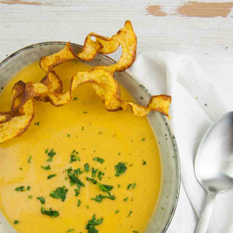 Sweet Potato Soup with Coconut Milk