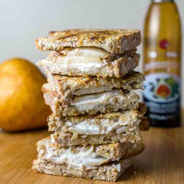 Pear - Goat Cheese Grilled Cheese