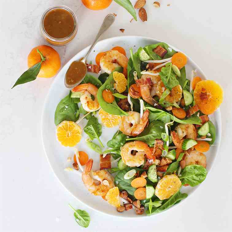 Marmalade Shrimp and Bacon Salad