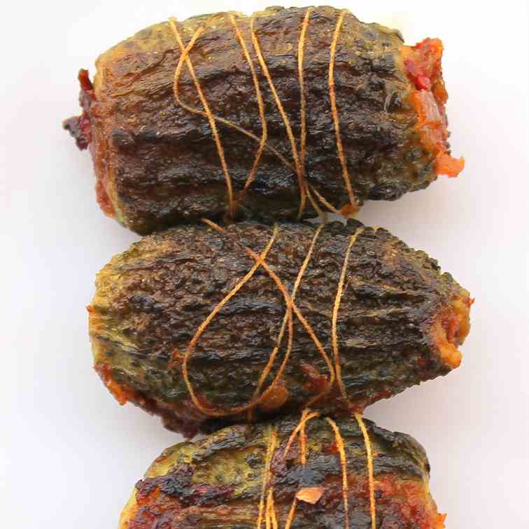 Stuffed Baby Bitter Gourd - Bharwan Karela