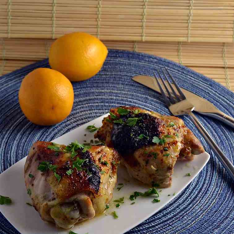 Chicken with Honey Chipotle Mustard Glaze