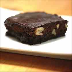 Frosted Chocolate Peanut Butter Brownie
