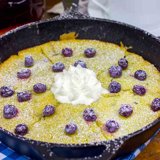 Lemon Blueberry Skillet Pancakes