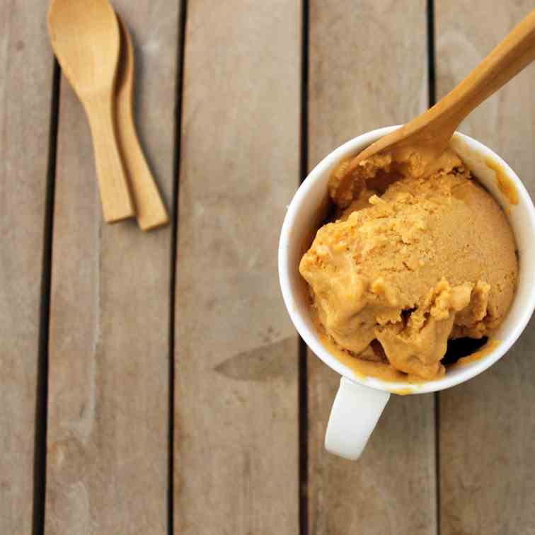 Sweet Potato and Eggnog Ice Cream