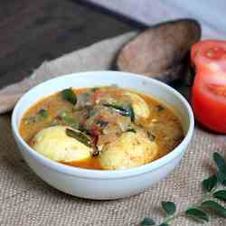 Egg gravy curry