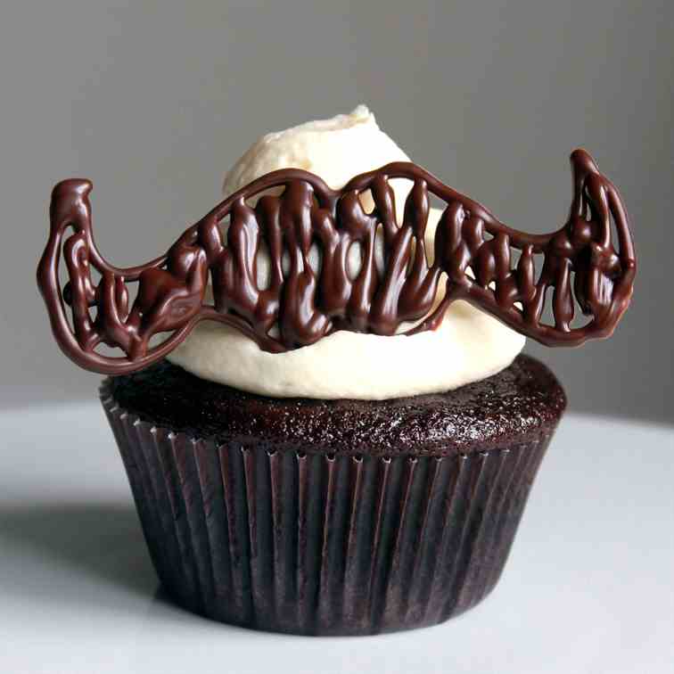 Mustache cupcake
