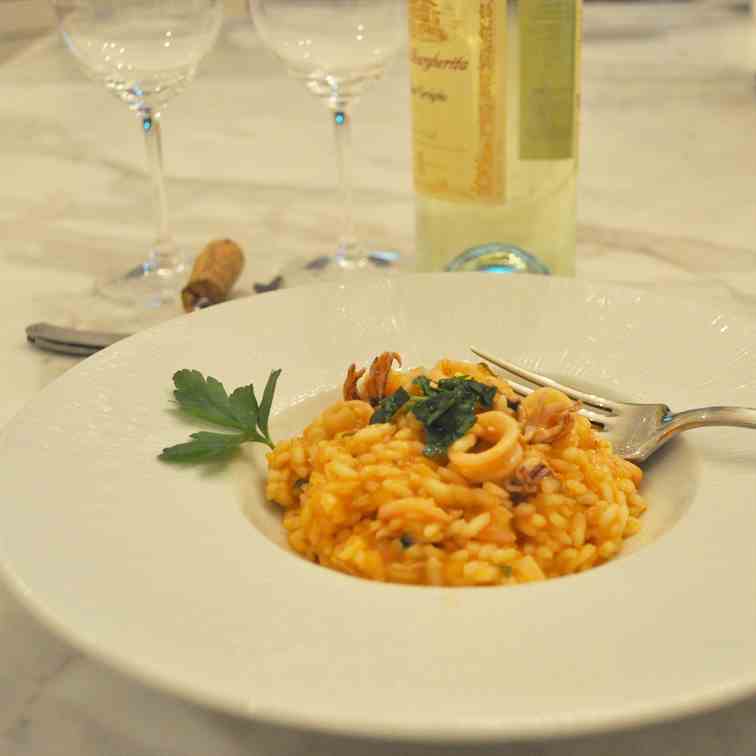 Risotto with Calamari