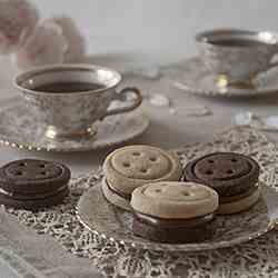 Nutella buttons cookies