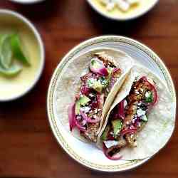 Chicken carne asada tacos