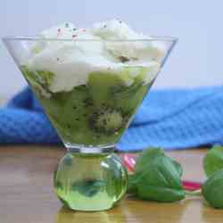 Refreshing Kiwi & Basil Parfait