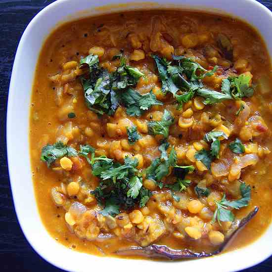 Ridge Gourd with Chana Dal (Kootu)