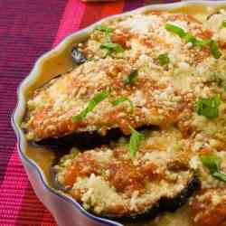 Zucchini, Pepper and Eggplant Parmigiana