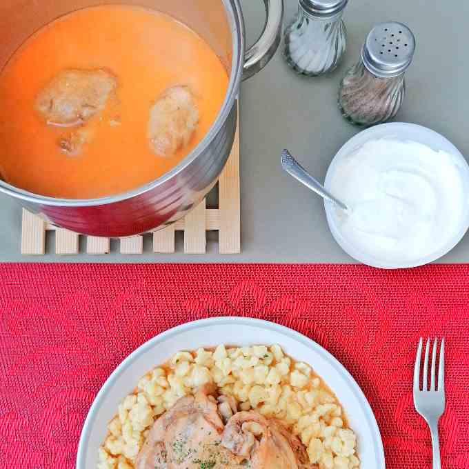 Hungarian Chicken Paprikash