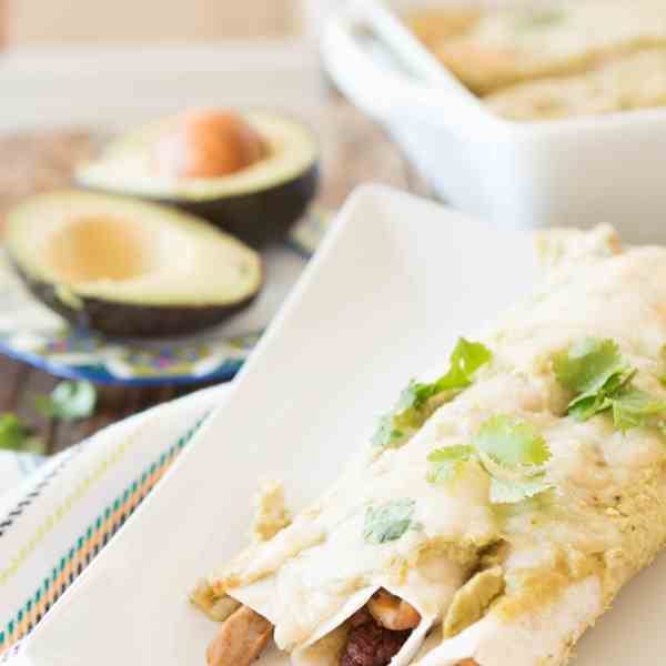 Chorizo Chicken Enchiladas