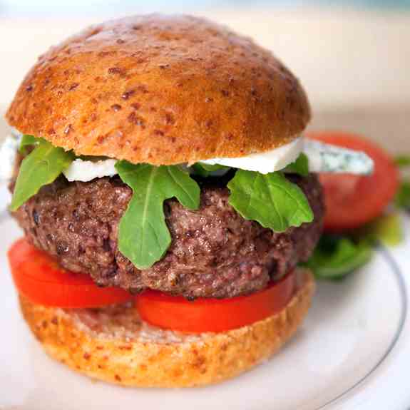 Re-make of Ina’s Bleu Cheese Burger