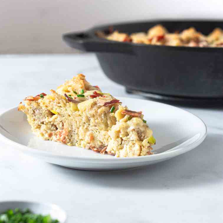 Ham and Cheese Strata