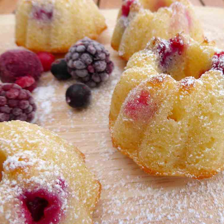 Mini Lemon and Berry Bundts