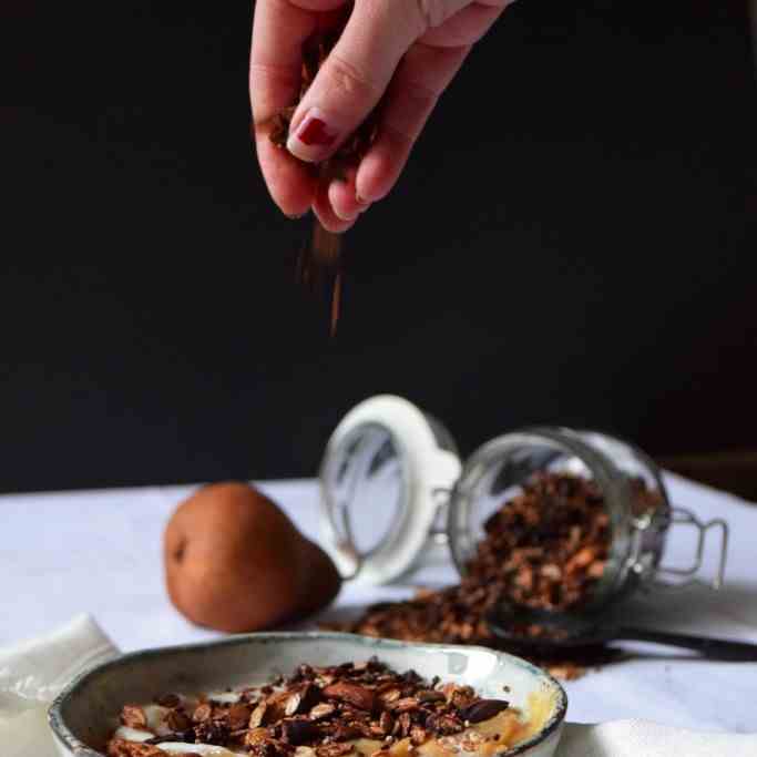 Nutty amaranth - chocolate granola