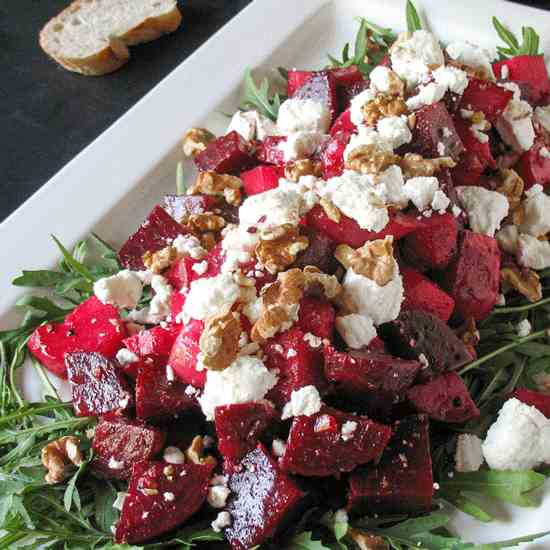 Roast Beetroot - Goats Cheese Salad