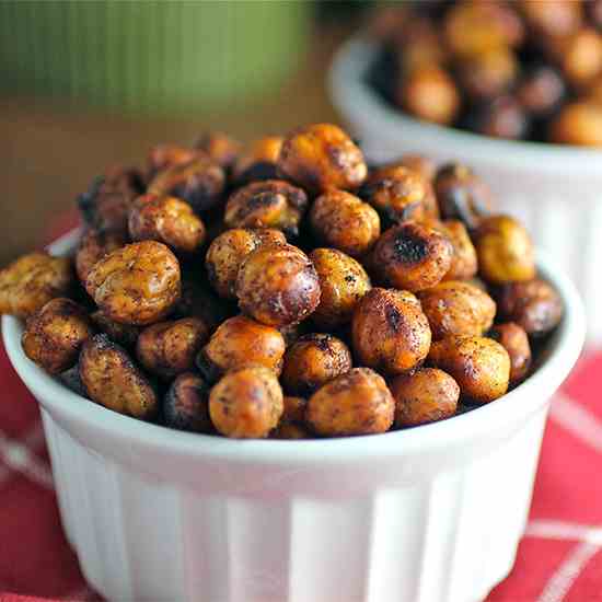 Roasted Spicy Chickpeas