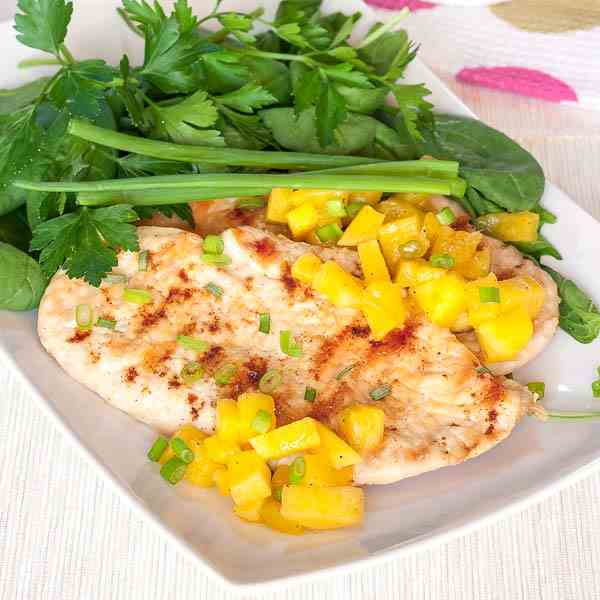 Grilled Chicken with Mango Salsa