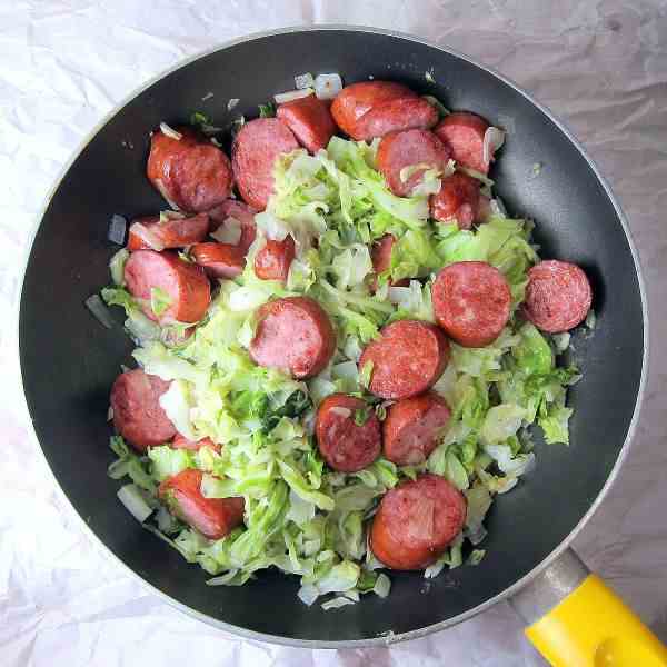 Kielbasa - Cabbage Stir Fry