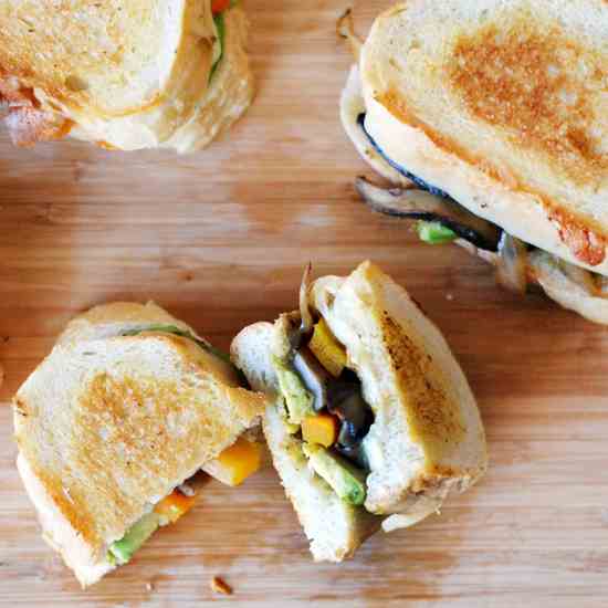 Fajita Grilled Cheese Sandwiches