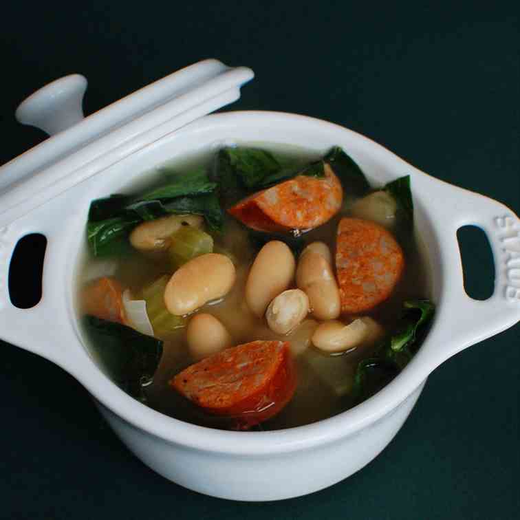 White Bean and Andouille Soup