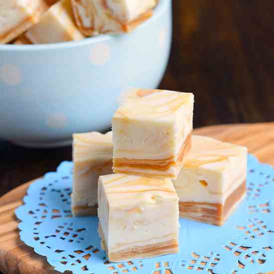 White Chocolate Caramel Fudge