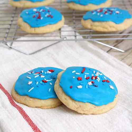 Soft Frosted Sugar Cookies