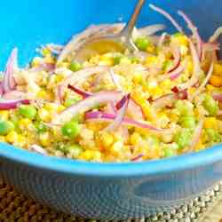 Edamame, Corn and Quinoa Salad