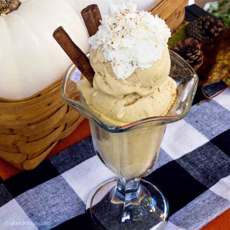 Keto Pumpkin Spice Ice Cream