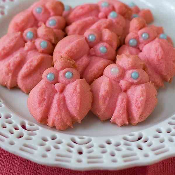 Baby Owl Spritz Cookies