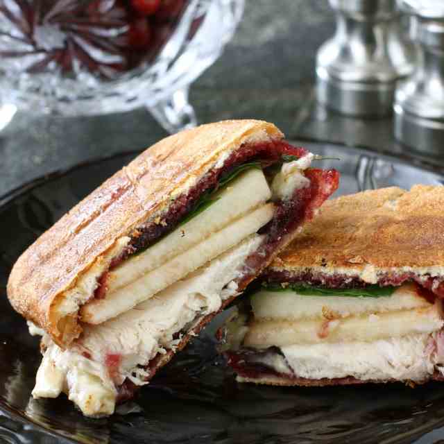 Turkey, Brie, & Cherry-Chipotle Panini