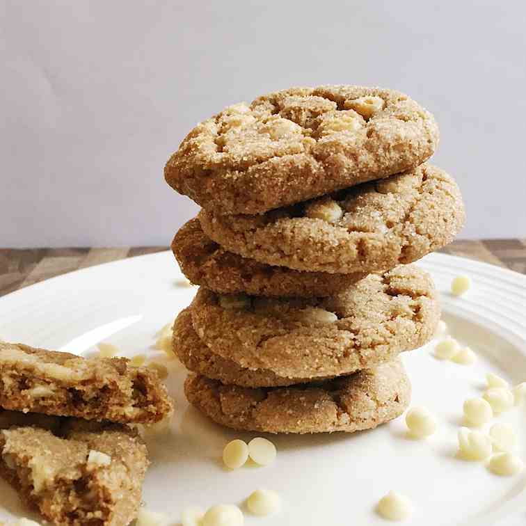 White Chocolate Chip Cookie Butter Cookies