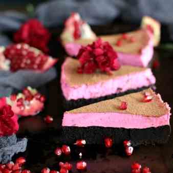 Pomegranate Mousse Brownies
