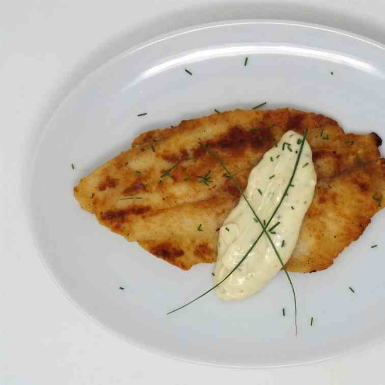 Pan Seared Tilapia with Dijonaise